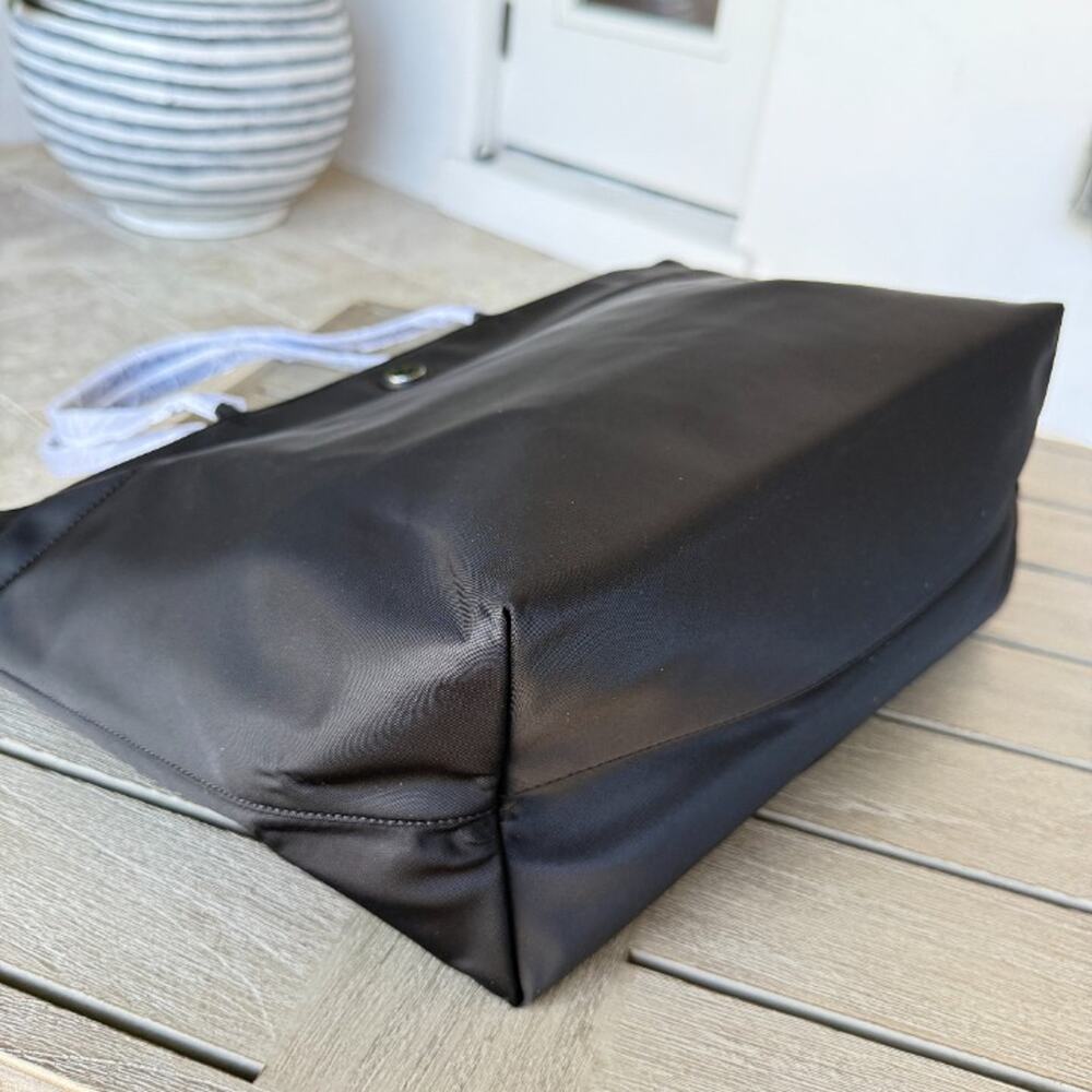 Tory Burch Nylon Large Tote 166469 In Black - Picture 5 of 12